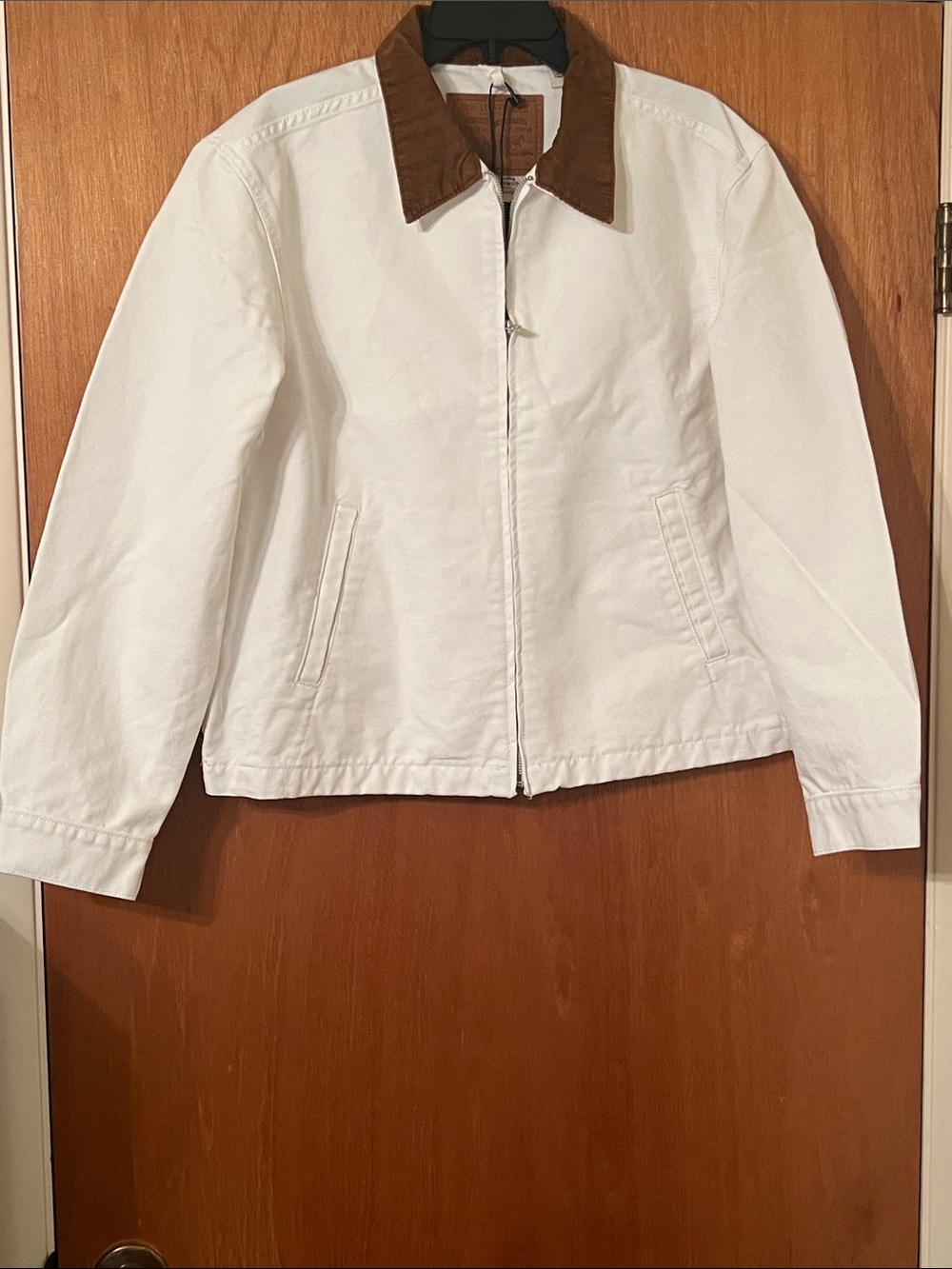 Levi’s Castro Mechanics Full-zip Lightweight Canvas Jacket Sz M White MSRP: $99